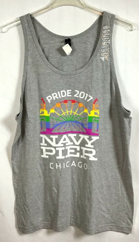 Pride Fest 2017 / Chicago Navy Pier Sleeveless Tank Top Tultex LGBT / Size XL